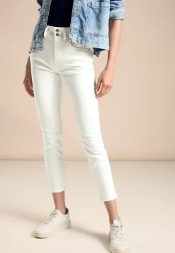 Street One Shorts*Color Slim Fit Jeans off white washed