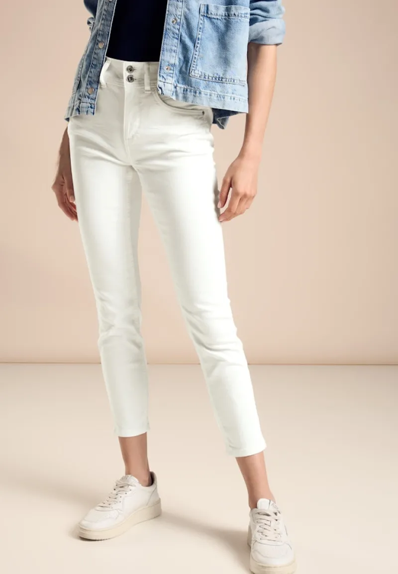 Street One Shorts*Color Slim Fit Jeans off white washed