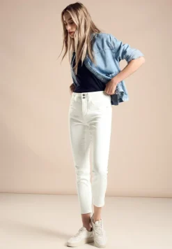 Street One Shorts*Color Slim Fit Jeans off white washed