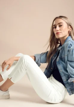 Street One Shorts*Color Slim Fit Jeans off white washed