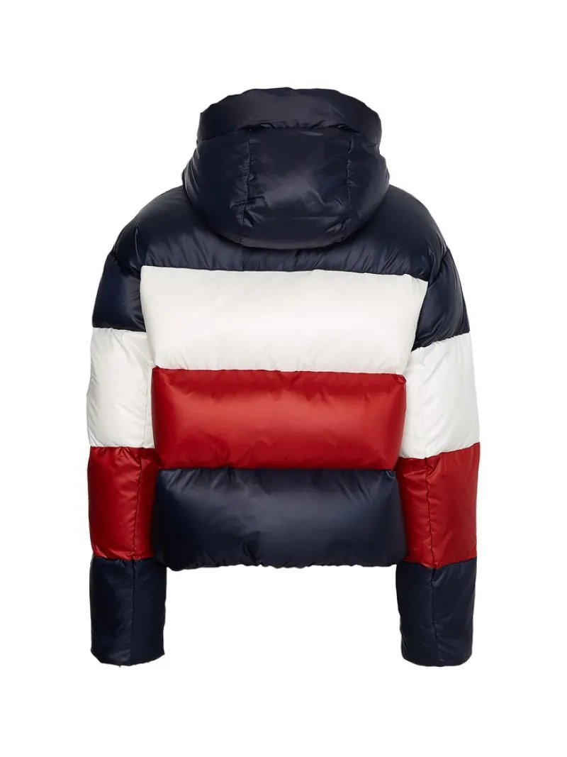 Tommy Hilfiger Jacken*COLORBLOCK DWN PUFFER JKT desert sky regatta red ecru