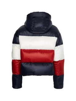 Tommy Hilfiger Jacken*COLORBLOCK DWN PUFFER JKT desert sky regatta red ecru