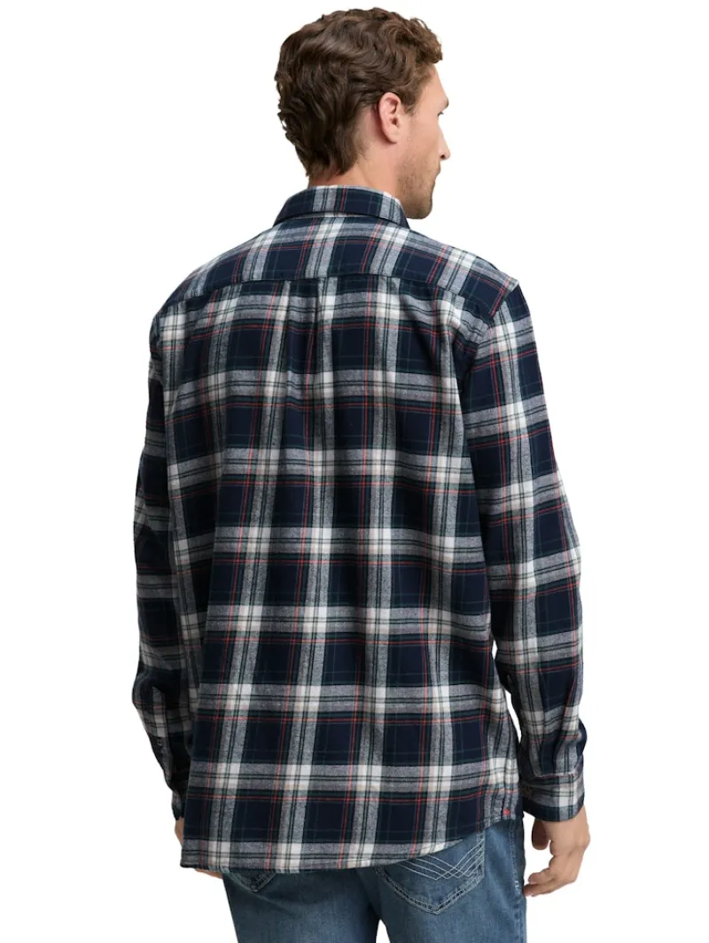 Tom Tailor Hemden|Big Boys*Comfort Fit Flanell-Hemd mit Karomuster navy multicolor check