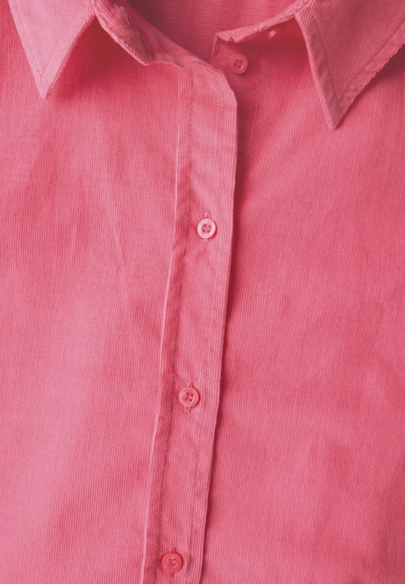 Street One Blusen*Cord Hemdbluse almond coral