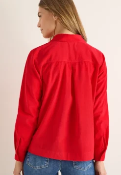 Cecil Blusen*Cord Hemdbluse Fiery Red