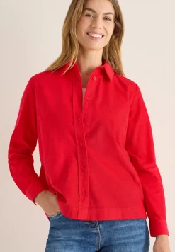 Cecil Blusen*Cord Hemdbluse Fiery Red
