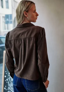 STREET ONE STUDIO Blusen*Cord Hemdbluse java brown
