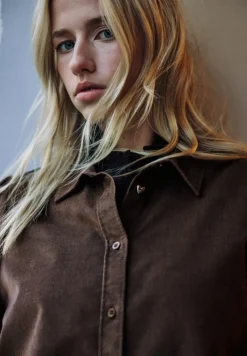 STREET ONE STUDIO Blusen*Cord Hemdbluse java brown