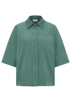 Cecil Blusen*Cord Hemdbluse jewel green