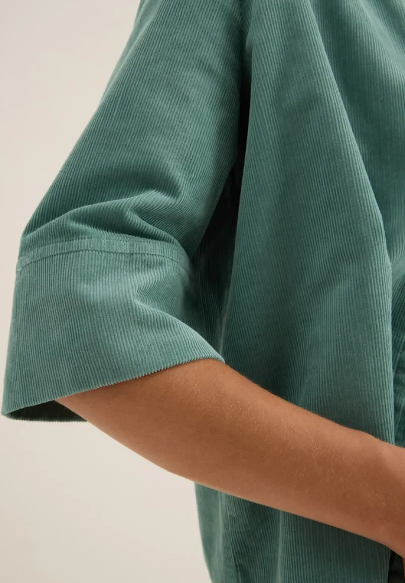 Cecil Blusen*Cord Hemdbluse jewel green