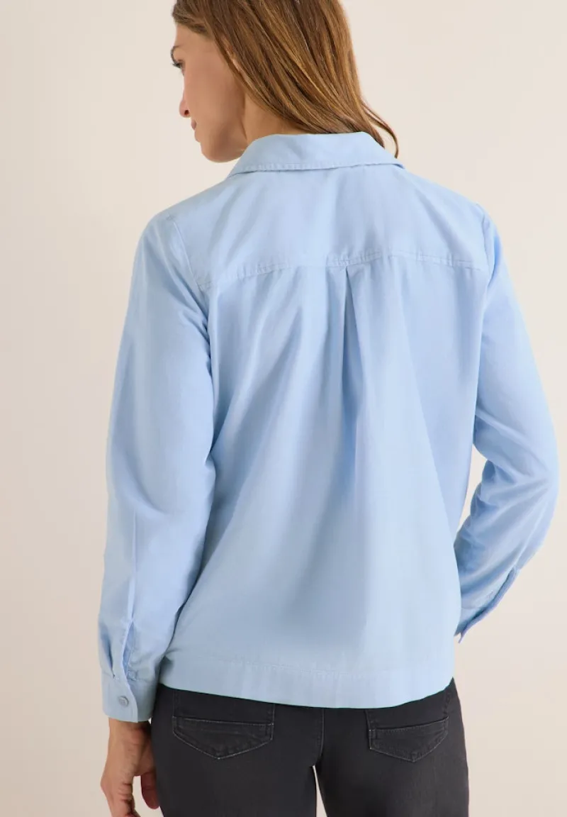 Cecil Blusen*Cord Hemdbluse light sky blue