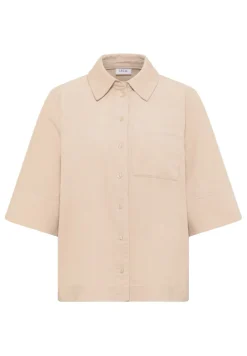 Cecil Blusen*Cord Hemdbluse oat milk beige