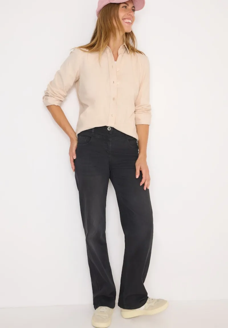 Cecil Blusen*Cord Hemdbluse oat milk beige