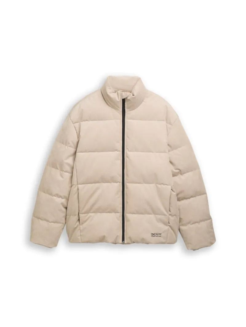Tom Tailor Denim Jacken*Cord Puffer-Jacke mit Stehkragen cashew beige