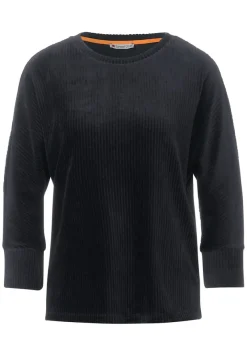 Street One Shirts*Cord Shirt dark washed grey