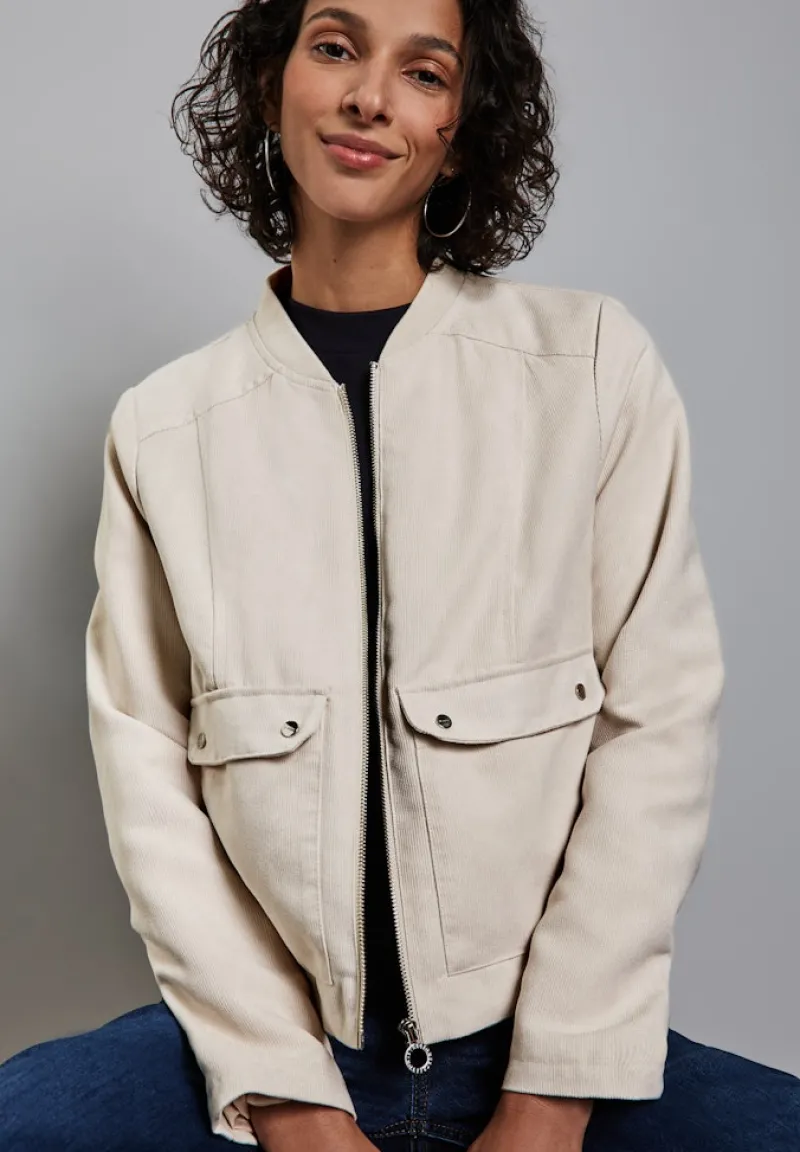 Street One Jacken*Cord-Blouson smooth sand beige