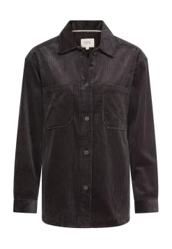 Camel Active Blusen*Cord-Bluse aus reiner Baumwolle caviar