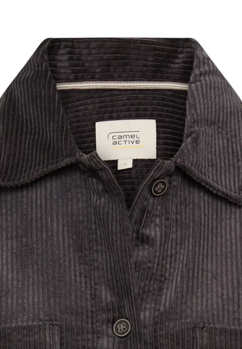Camel Active Blusen*Cord-Bluse aus reiner Baumwolle caviar