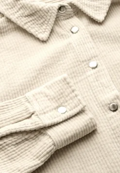Street One Blusen*Cordbluse mit Knopfleiste smooth sand beige