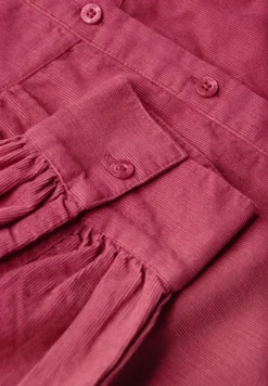 STREET ONE STUDIO Blusen*Cordbluse mit Rüschendetails dark candy pink