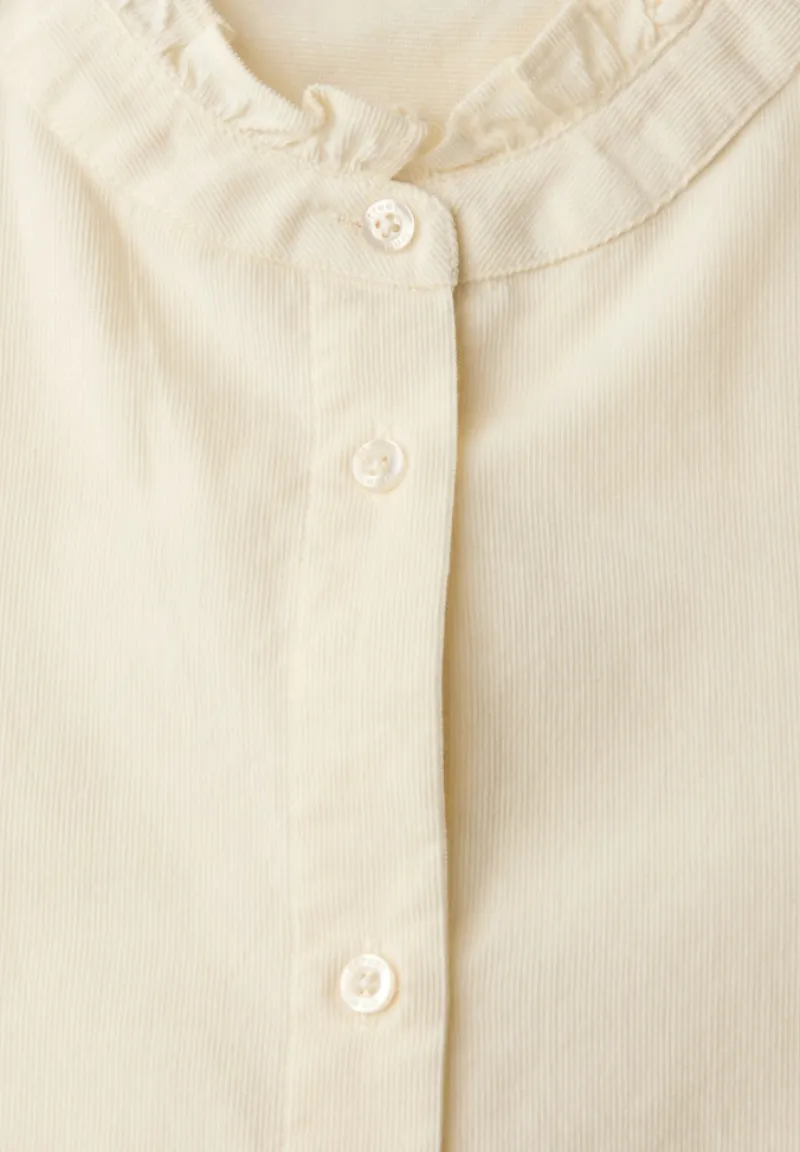 Street One Blusen*Cordbluse mit Tunnelzug soft beige