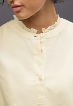 Street One Blusen*Cordbluse mit Tunnelzug soft beige