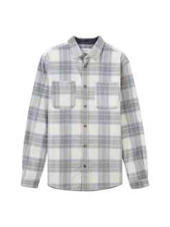 Tom Tailor Hemden|Big Boys*Cordhemd mit Karomuster beige colorful structure check