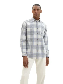 Tom Tailor Hemden|Big Boys*Cordhemd mit Karomuster beige colorful structure check