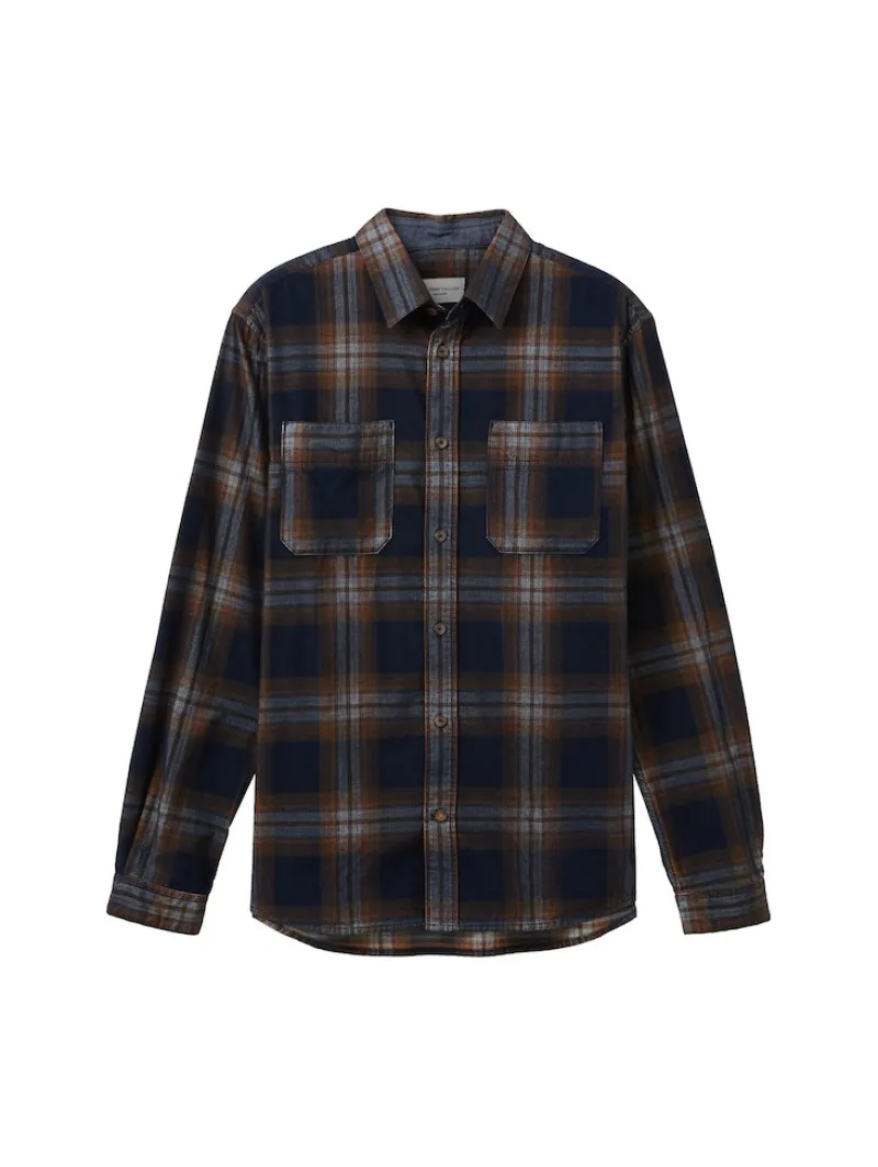 Tom Tailor Hemden|Big Boys*Cordhemd mit Karomuster navy colorful structured check