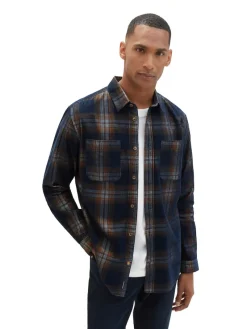 Tom Tailor Hemden|Big Boys*Cordhemd mit Karomuster navy colorful structured check