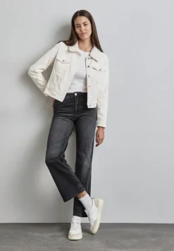 Street One Jacken*Cordjacke mit Teddy Kragen lucid white