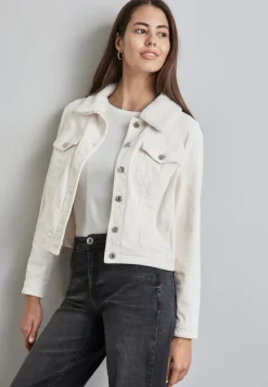 Street One Jacken*Cordjacke mit Teddy Kragen lucid white