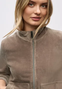 Street One Jacken*Cordjacke mit Zipper silk brown