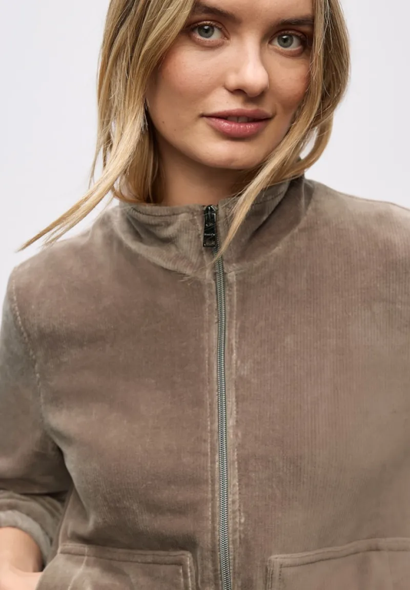 Street One Jacken*Cordjacke mit Zipper silk brown