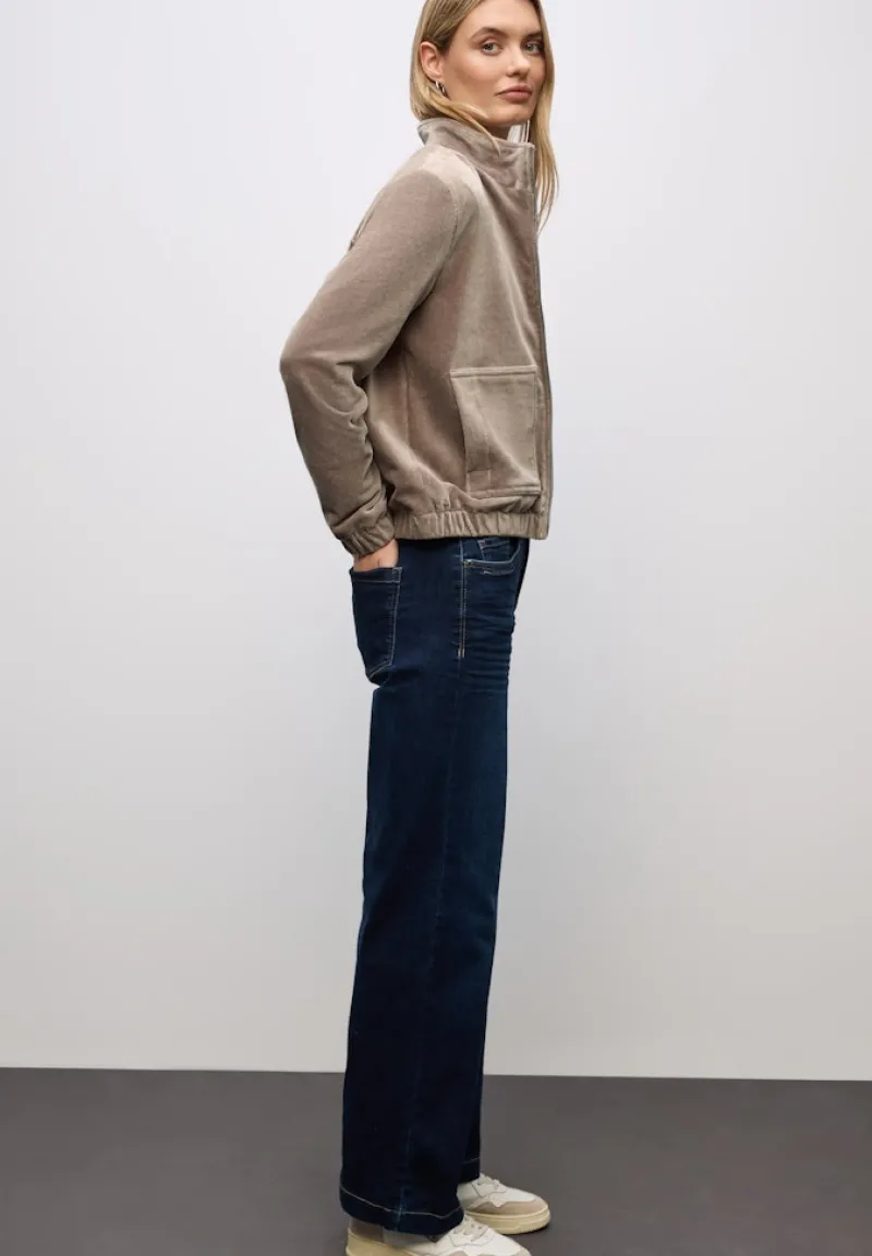 Street One Jacken*Cordjacke mit Zipper silk brown