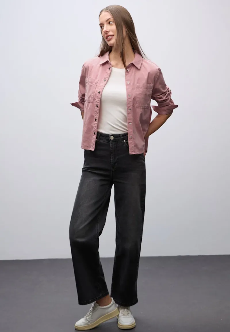 Street One Blusen*Cordmix Bluse powder pink