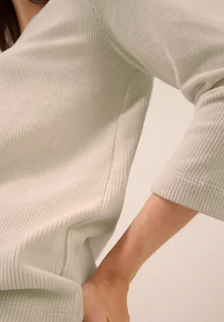 Cecil Shirts*Cordshirt in Unifarbe oat milk beige