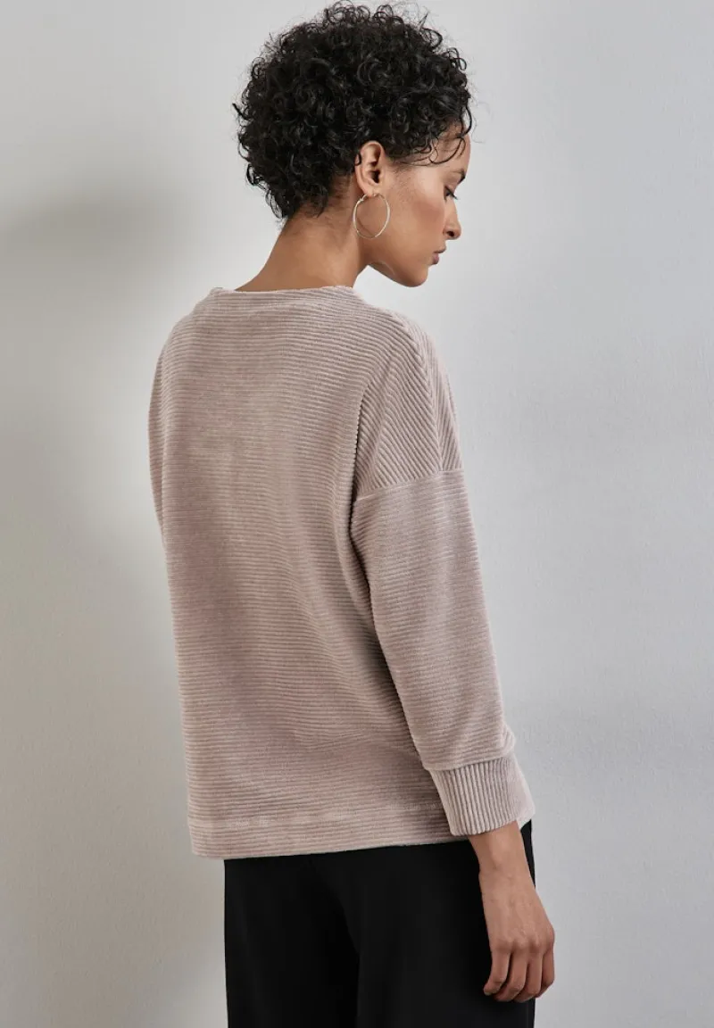 Street One Shirts*Cordshirt light mocha beige