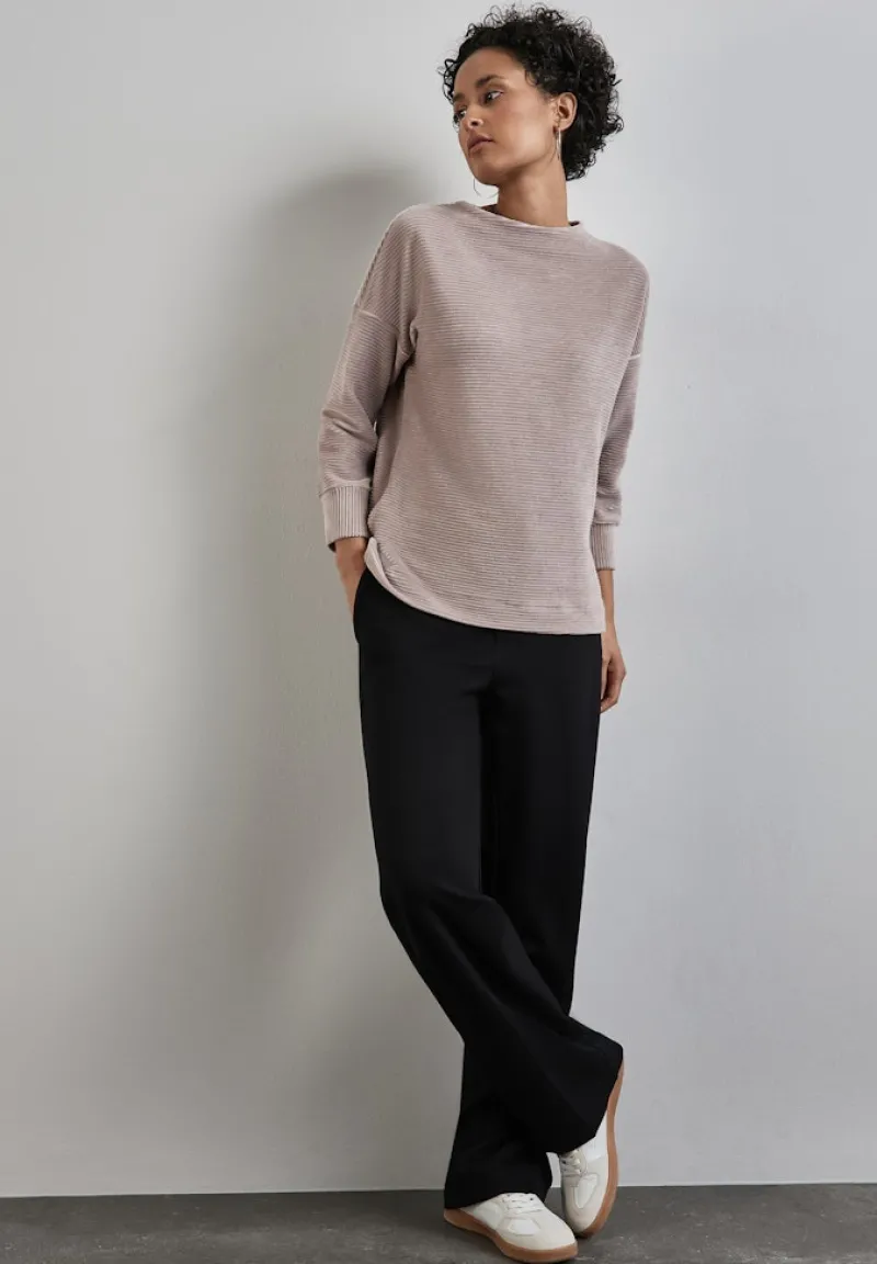 Street One Shirts*Cordshirt light mocha beige