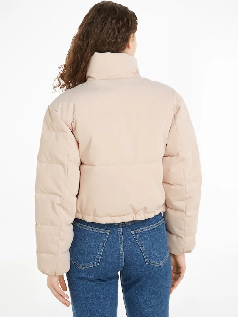 Calvin Klein Jeans Jacken*CORDUROY CROPPED PUFFER putty beige