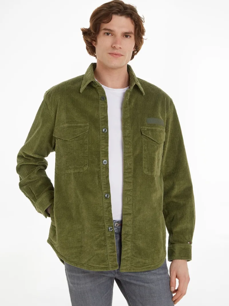Tommy Hilfiger Hemden*CORDUROY SOLID OVERSHIRT putting green