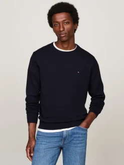 Tommy Hilfiger Pullover & Sweatshirts|Big Boys*CORE ESSENTIAL COTTON CREW NECK desert sky