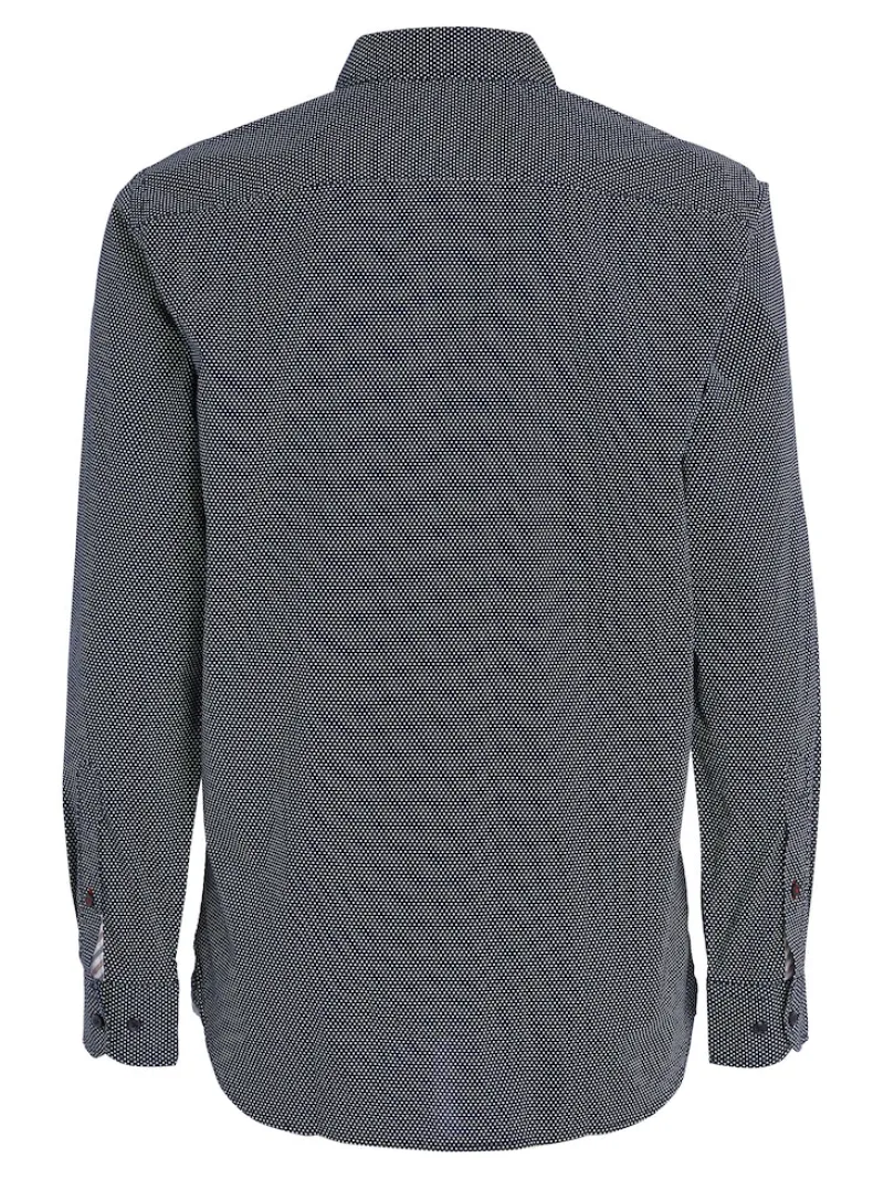 Tommy Hilfiger Hemden|Big Boys*CORE FLEX MINI GEO PRT RF SHIRT carbon navy - white