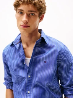 Tommy Hilfiger Hemden|Big Boys*CORE HAIRLINE POPLIN RF SHIRT wedge blue - stripe