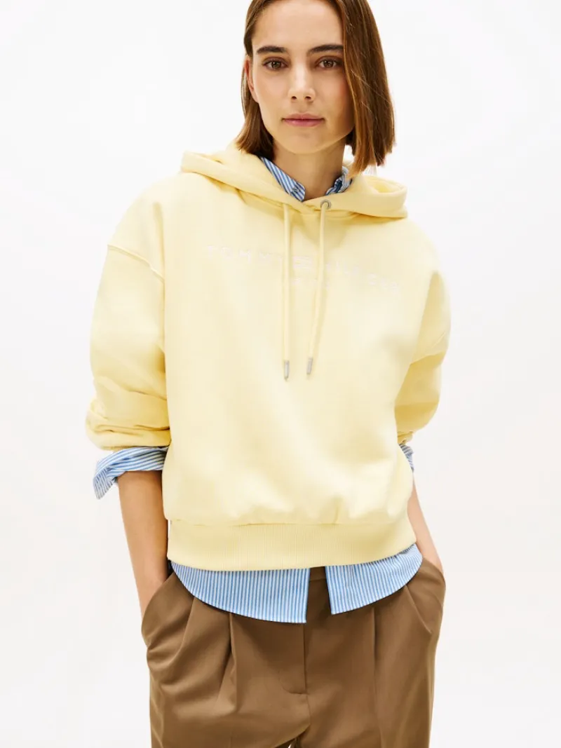 Tommy Hilfiger Pullover & Sweatshirts*CORP LOGO MDRN HOODIE zesty yellow