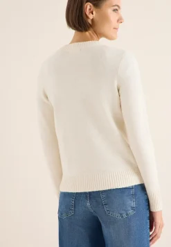 Cecil Pullover & Sweatshirts*Cosy Cardigan mit Zipper oat milk beige melange