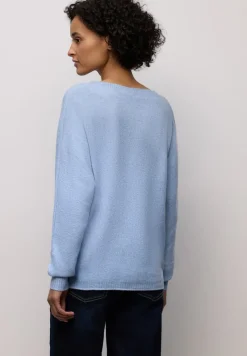 Street One Pullover & Sweatshirts*Cosy Dolman Pullover frosted blue mel.