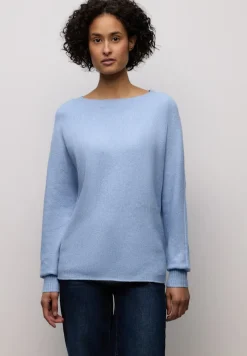 Street One Pullover & Sweatshirts*Cosy Dolman Pullover frosted blue mel.