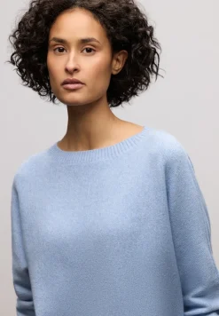 Street One Pullover & Sweatshirts*Cosy Dolman Pullover frosted blue mel.