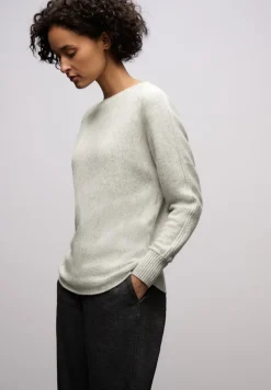 Street One Pullover & Sweatshirts*Cosy Dolman Pullover pelican grey mel.